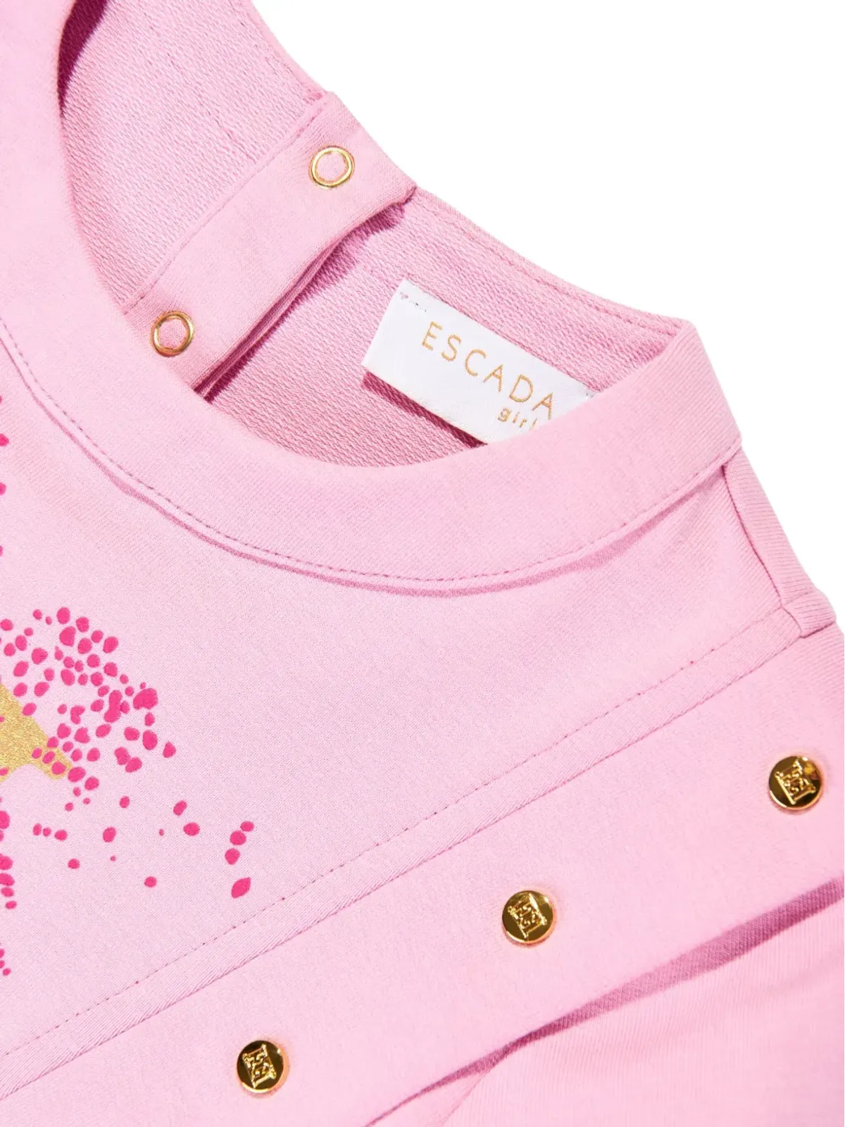 Escada Kids ロゴプリント花柄ワンピース - 画像3