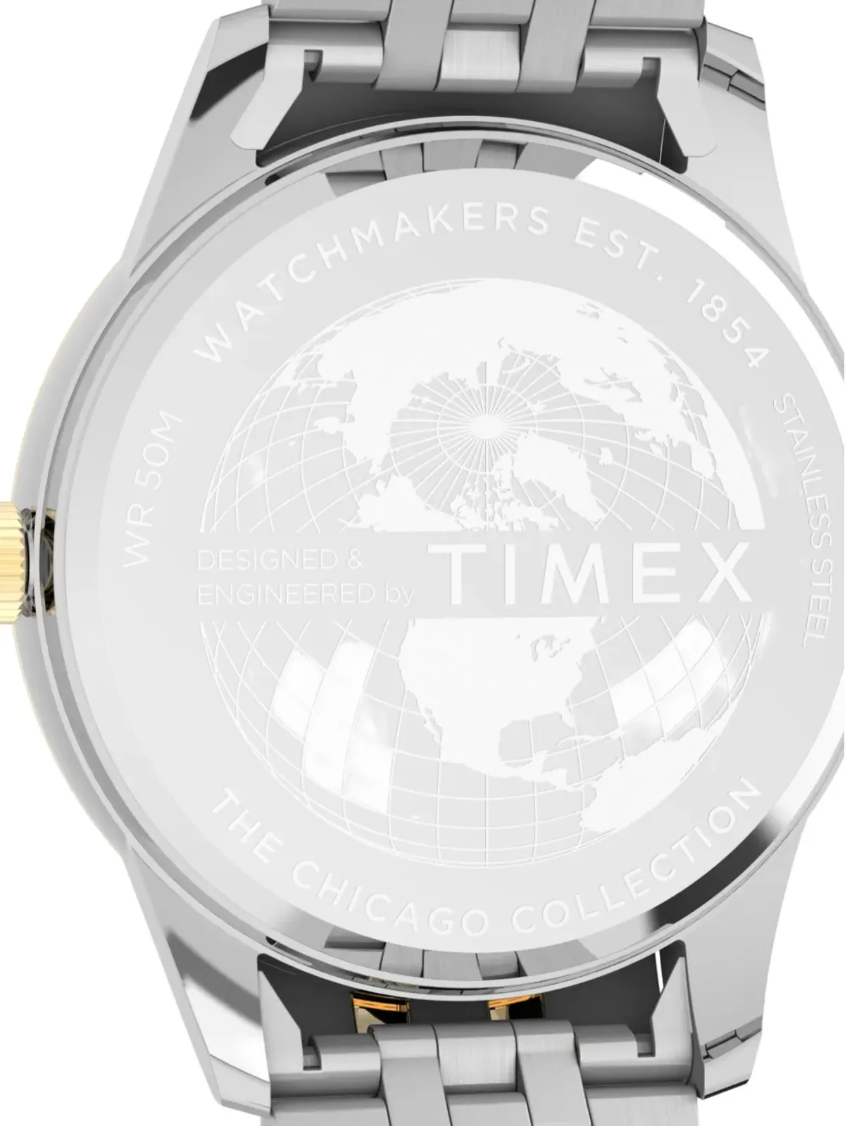 TIMEX ステンレススチール ブレスレット グリーン ダイヤル ウォッチ - 画像5