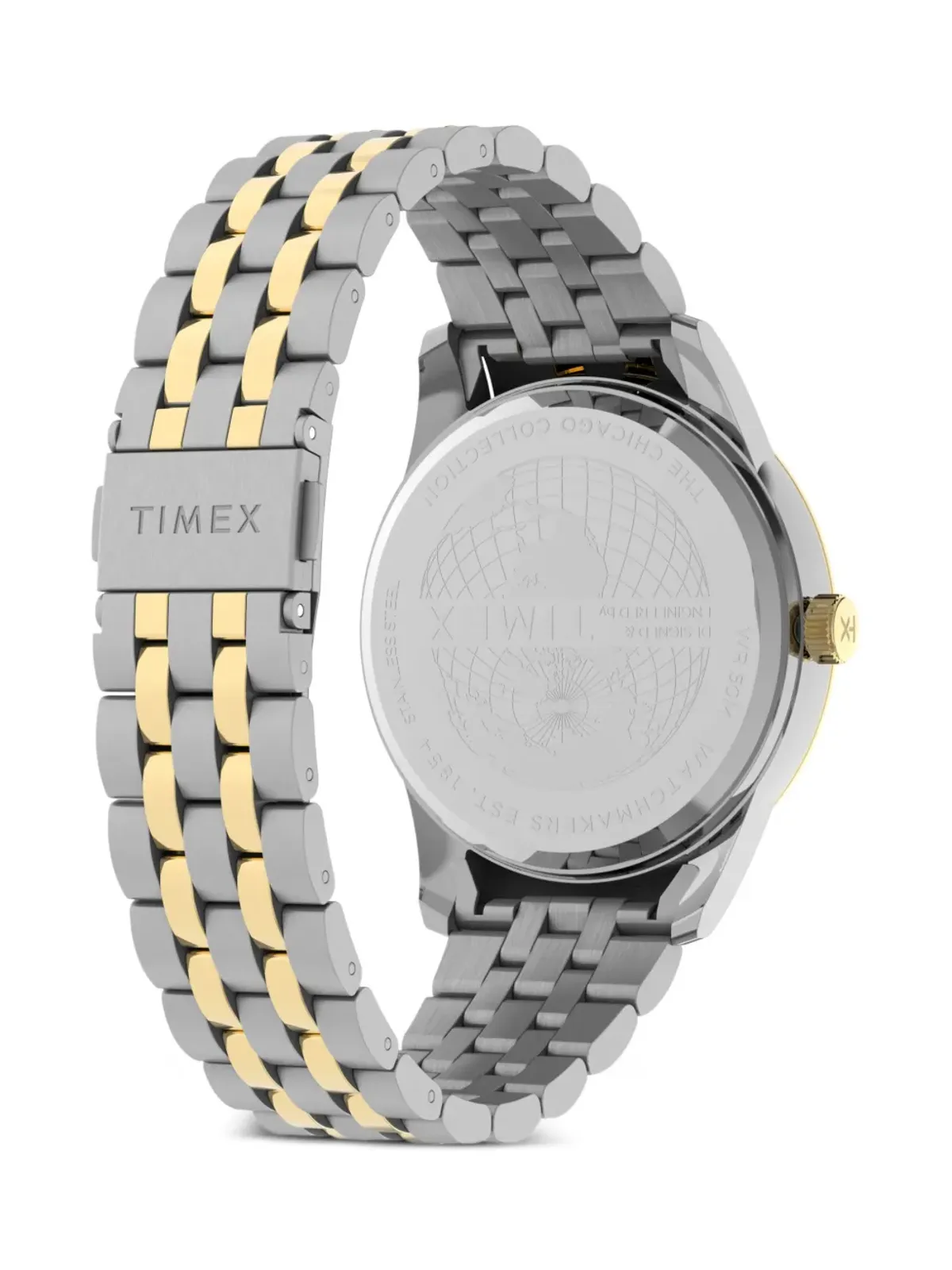 TIMEX ステンレススチール ブレスレット グリーン ダイヤル ウォッチ - 画像3