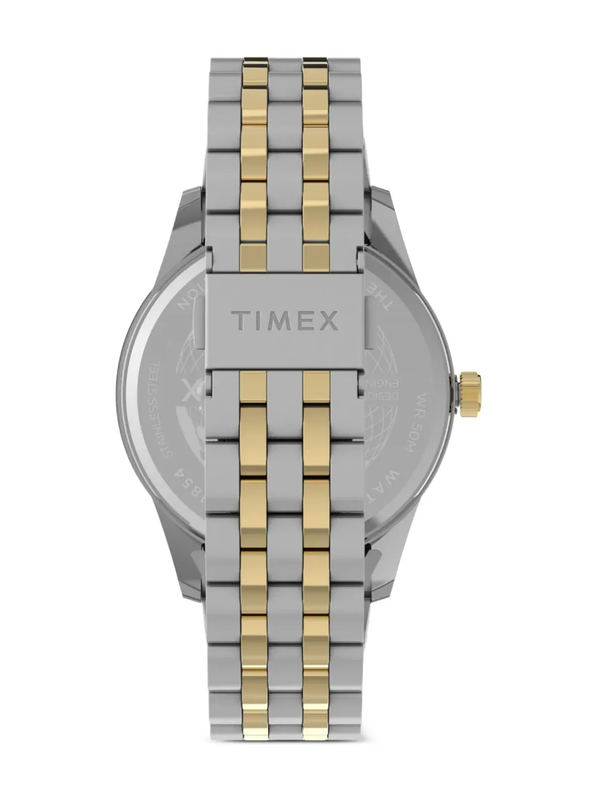 TIMEX ステンレススチール ブレスレット グリーン ダイヤル ウォッチ - 画像4