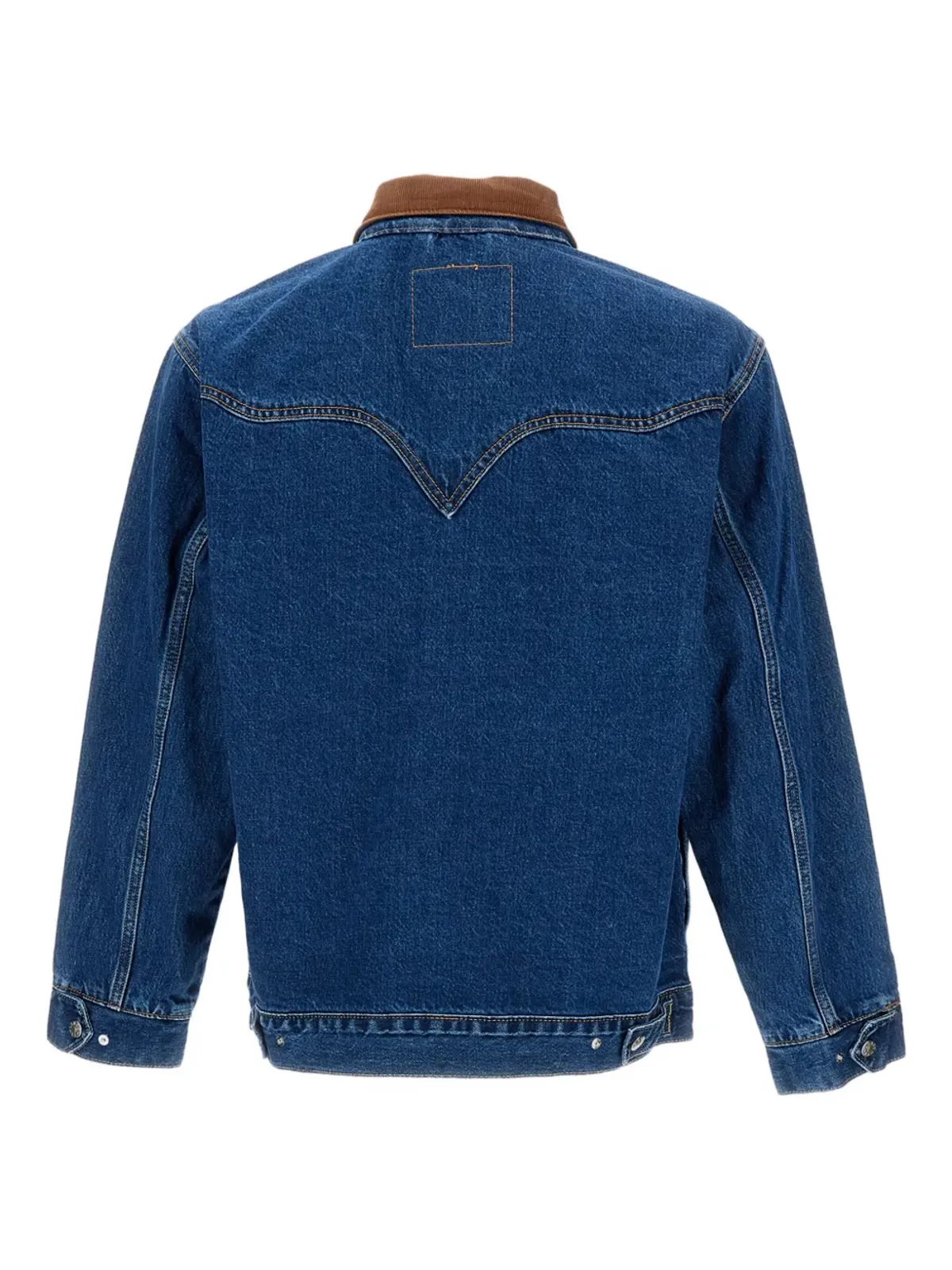 Levi's コーデュロイ襟付きデニムジャケット ブルー - 画像2