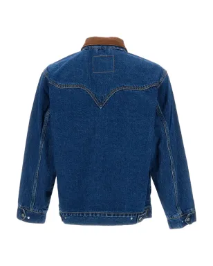 Levi's コーデュロイ襟付きデニムジャケット ブルー - サムネイル2