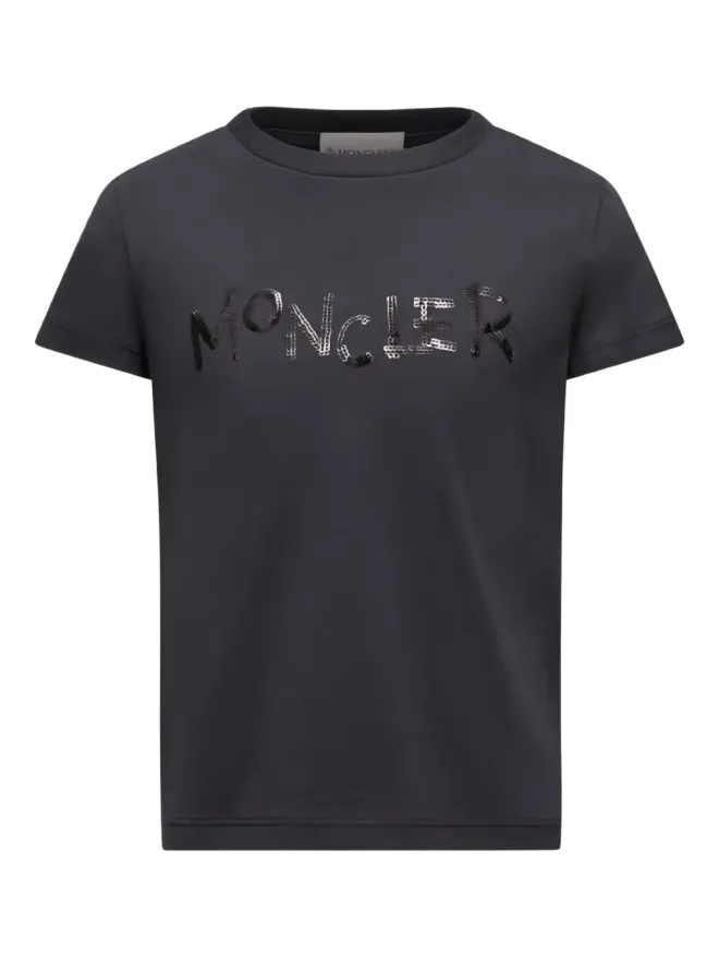 Moncler Enfant Moncler Enfant スパンコール装飾 ロゴ Tシャツの商品画像