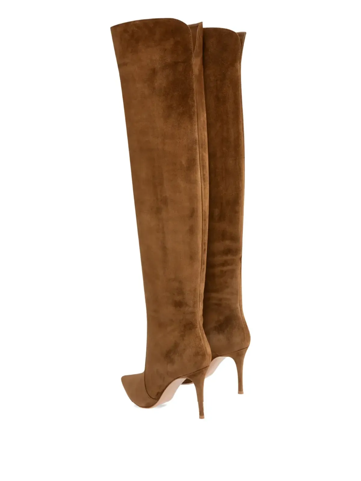 Gianvito Rossi Hansen Cuissard スエード ポインテッドトゥ ニー・ハイブーツ - 画像3