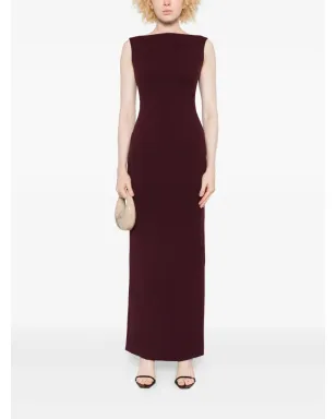 Solace London ノースリーブ ボートネック マキシドレス - レッド - サムネイル2