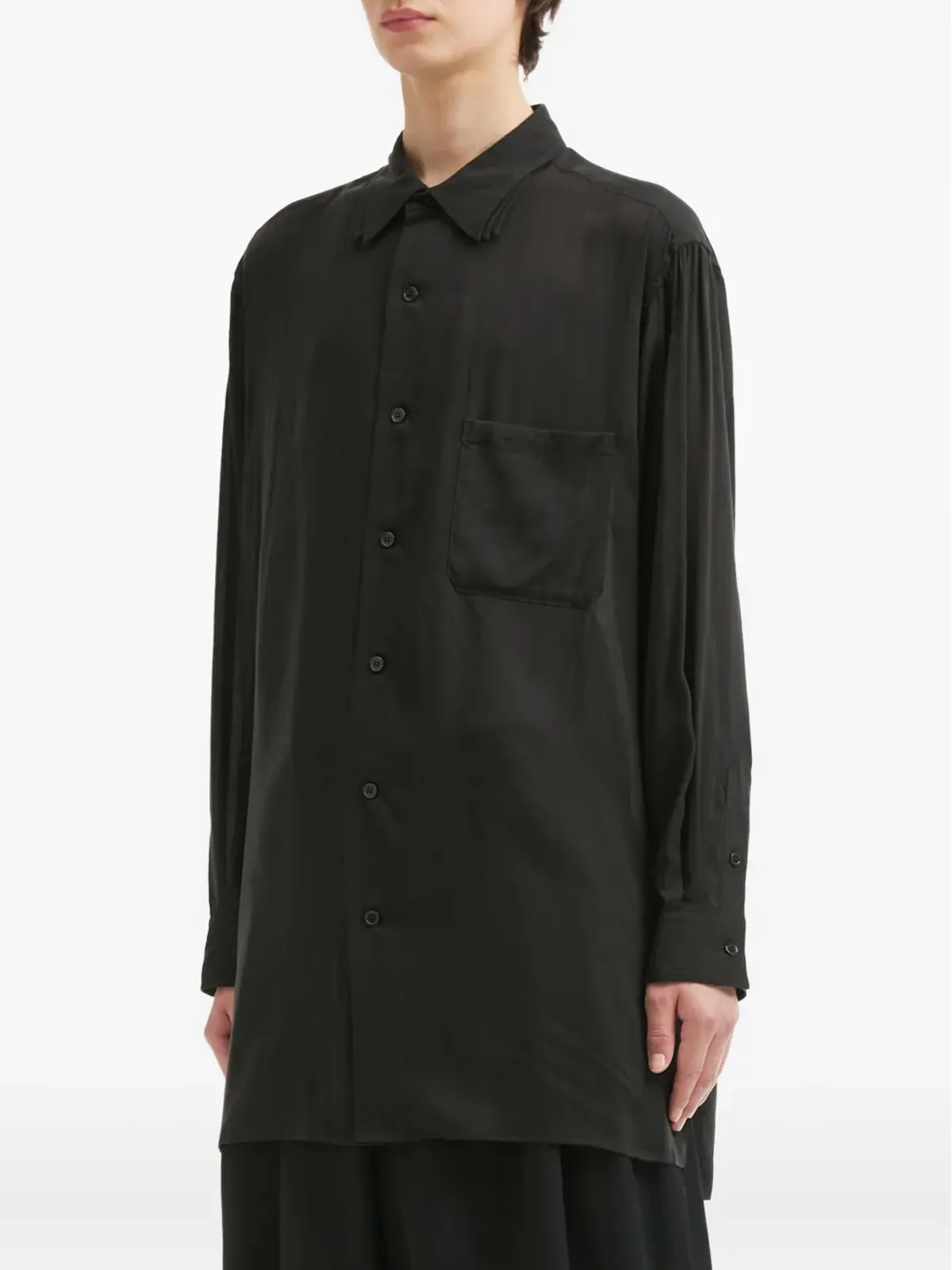 Yohji Yamamoto 長袖ボタンダウンシャツ - 画像3