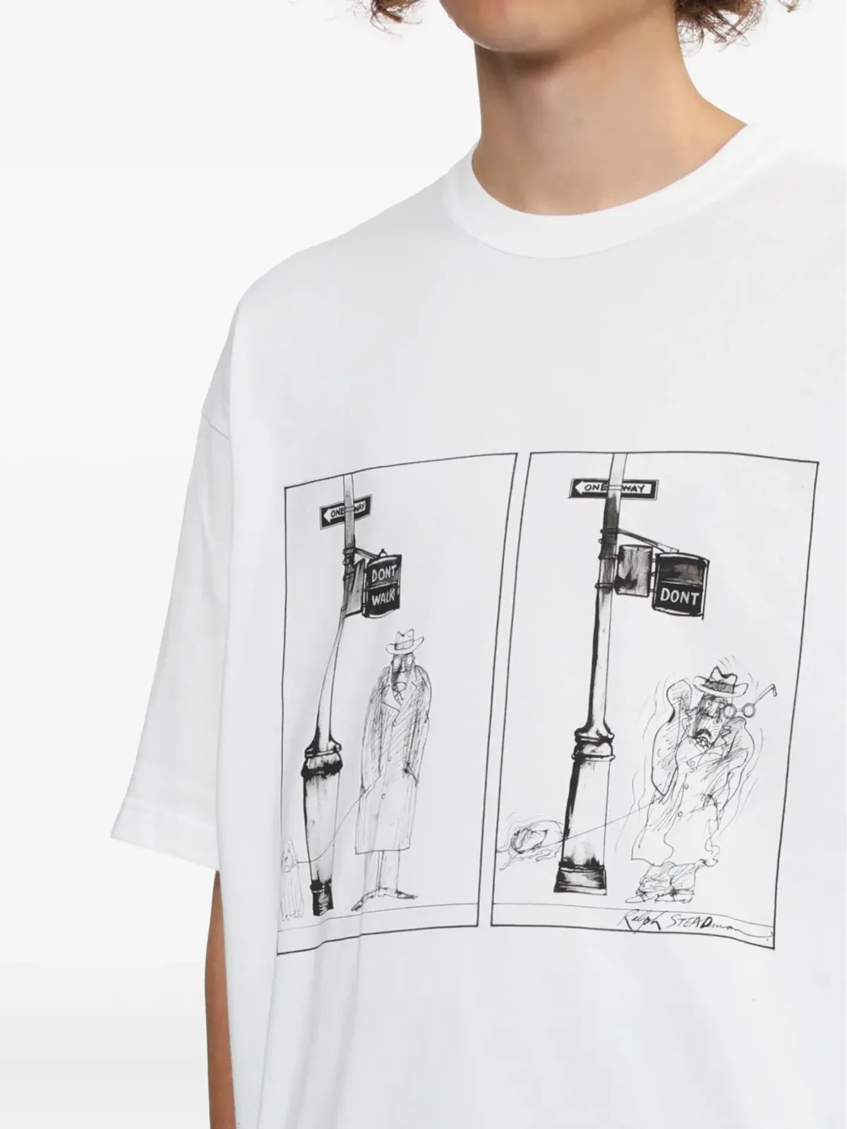 Comme des Garçons Homme イラストプリント Tシャツ - 画像5