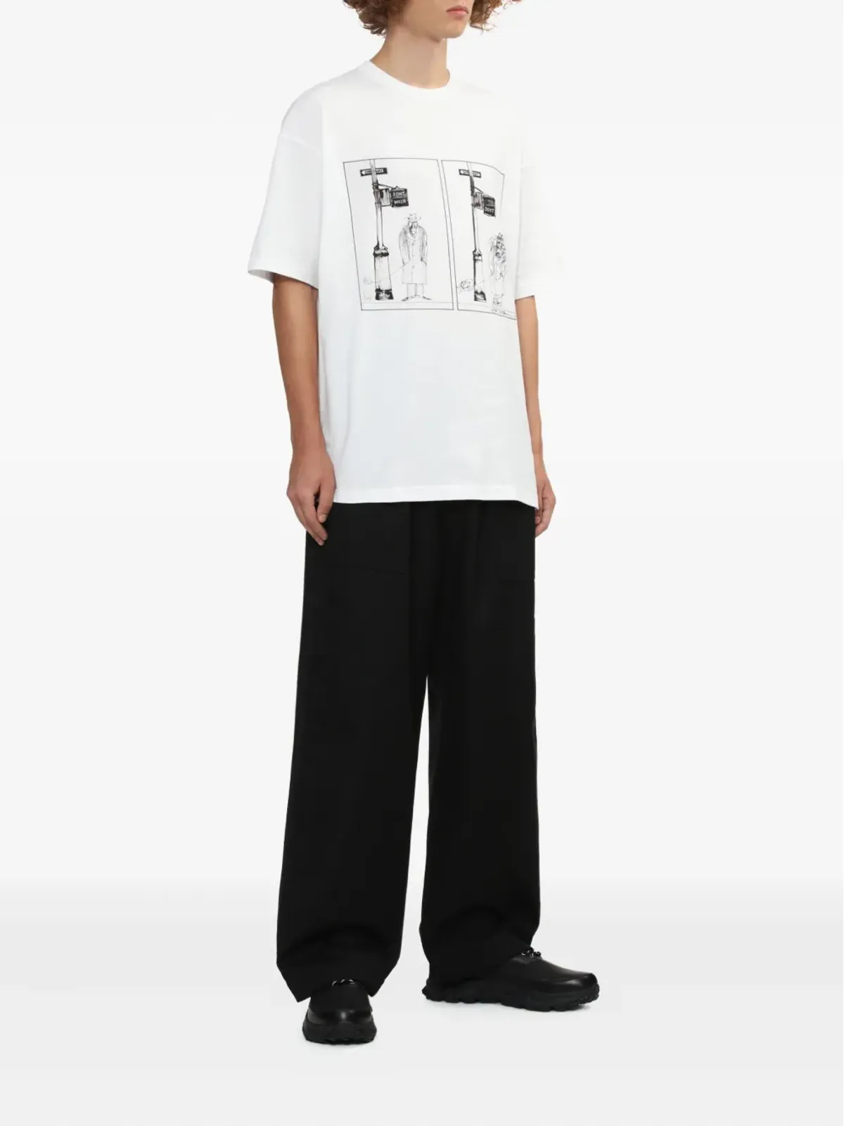 Comme des Garçons Homme イラストプリント Tシャツ - 画像2
