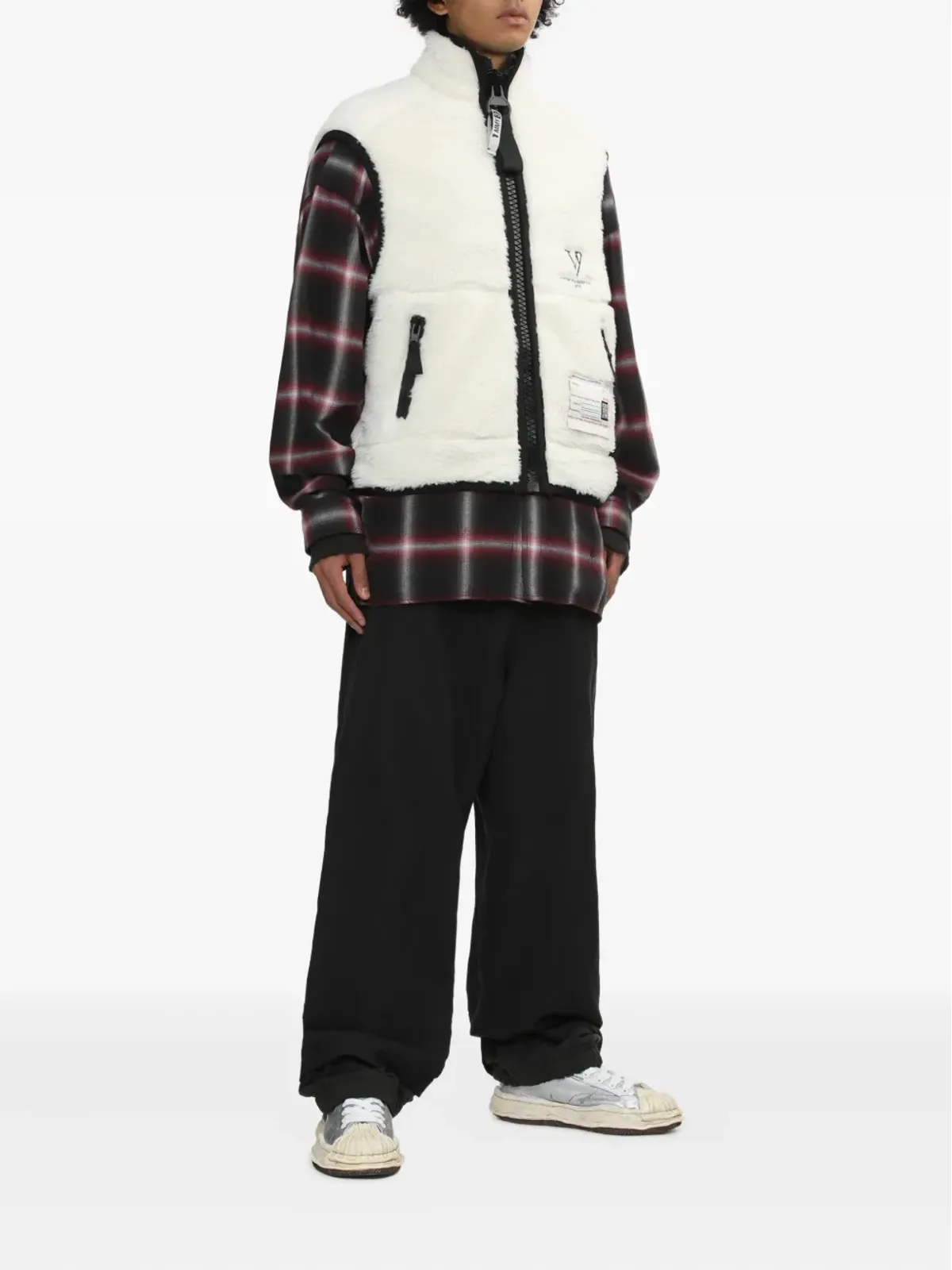Maison MIHARA YASUHIRO ウールのワイドレッグパンツ - 画像2