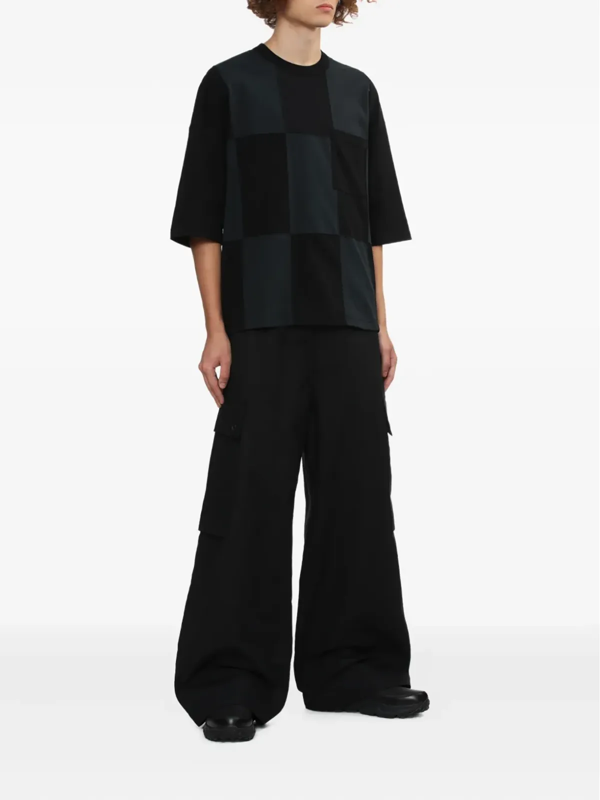 Comme des Garçons Homme チェック柄パッチポケット Tシャツ - 画像2