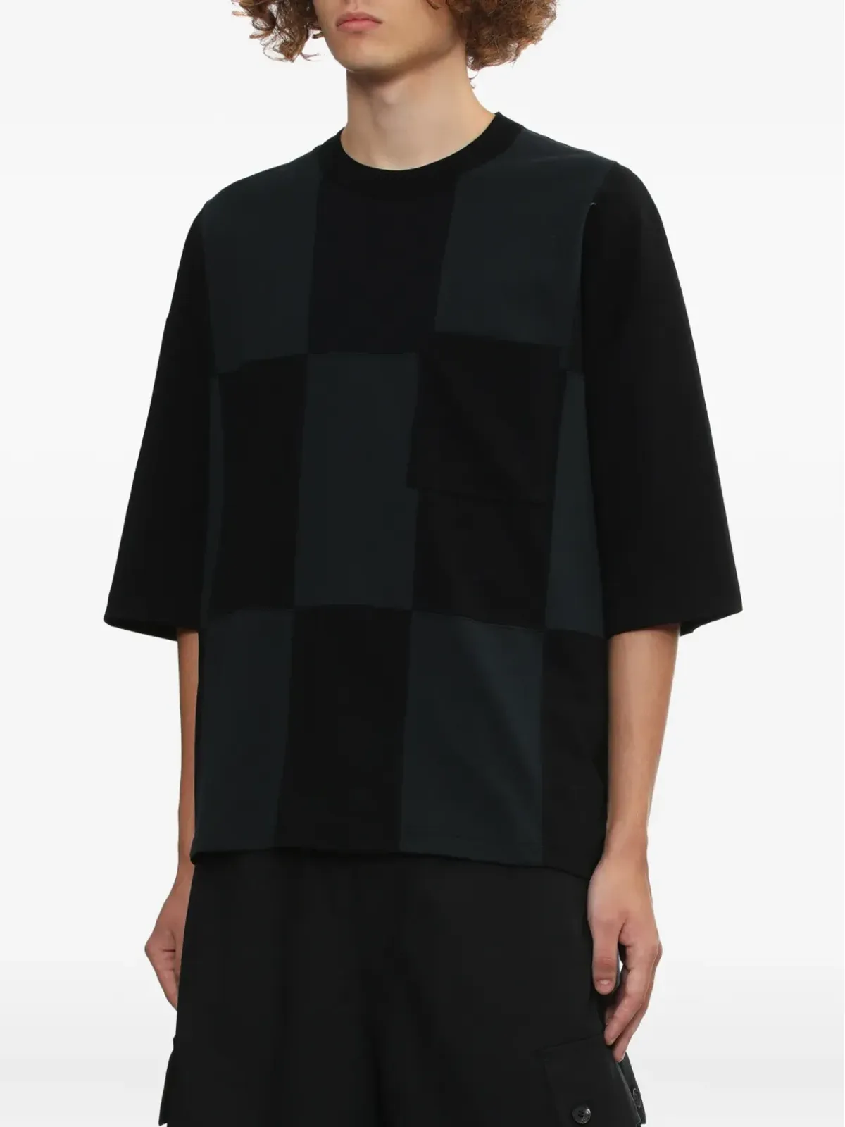 Comme des Garçons Homme チェック柄パッチポケット Tシャツ - 画像3