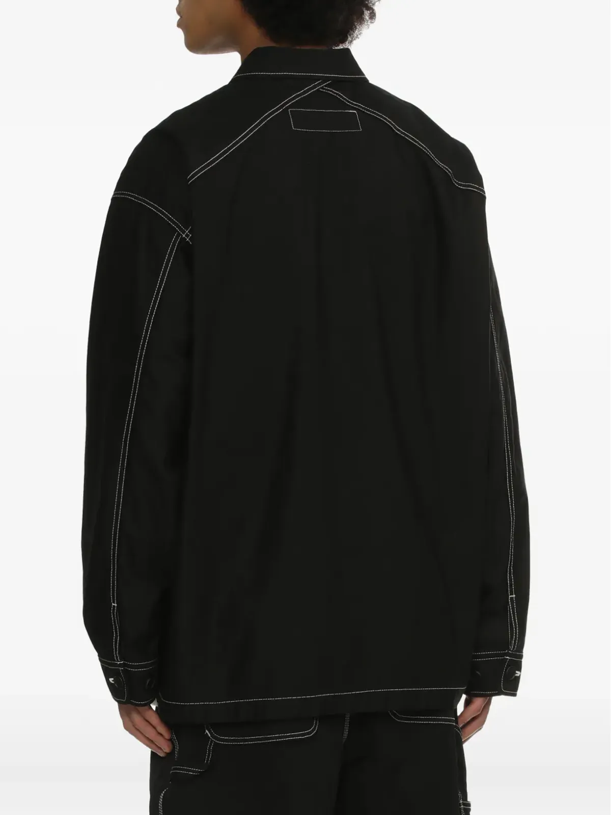 Comme des Garçons Homme コントラストステッチポケットシャツ - 画像4
