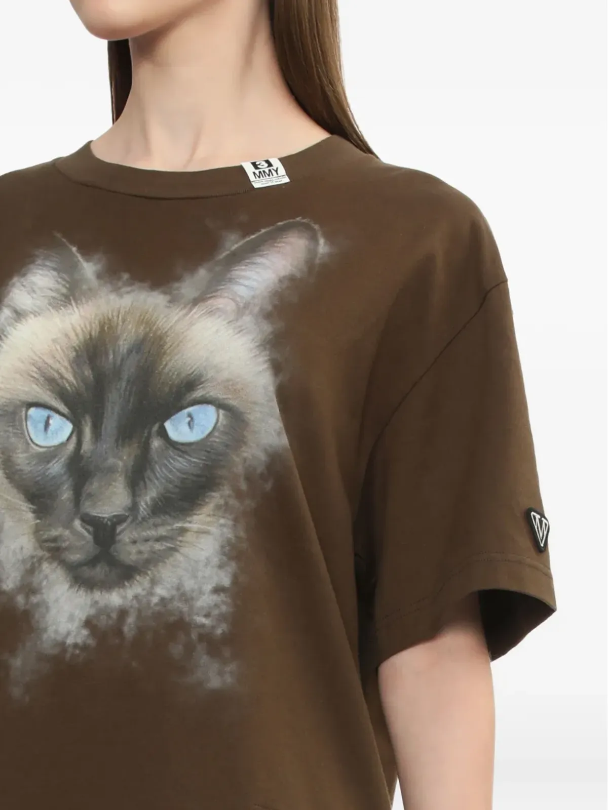 Maison MIHARA YASUHIRO 猫プリントコットンTシャツ - 画像5