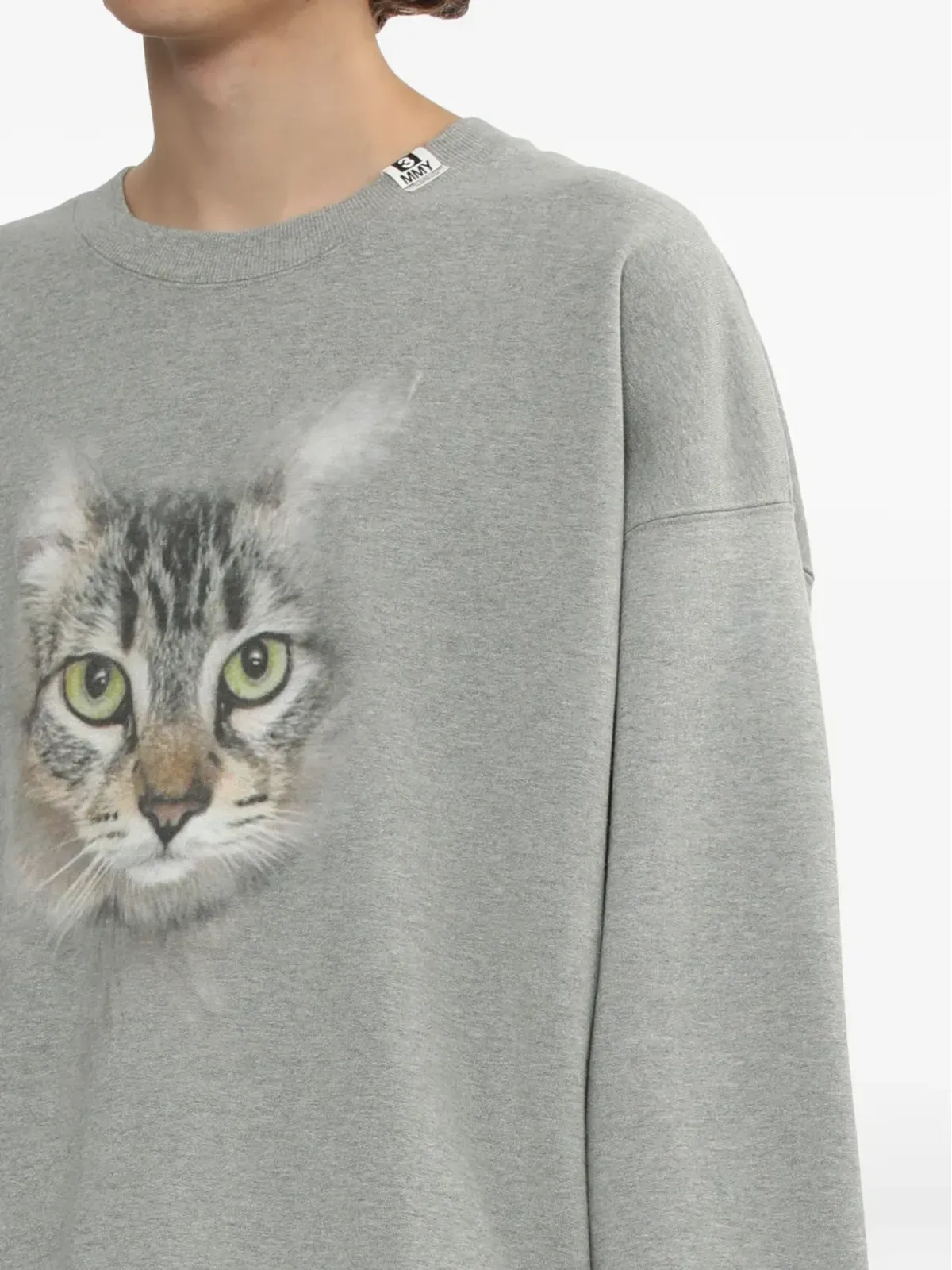 Maison MIHARA YASUHIRO 猫プリント クルーネック スウェット - 画像5