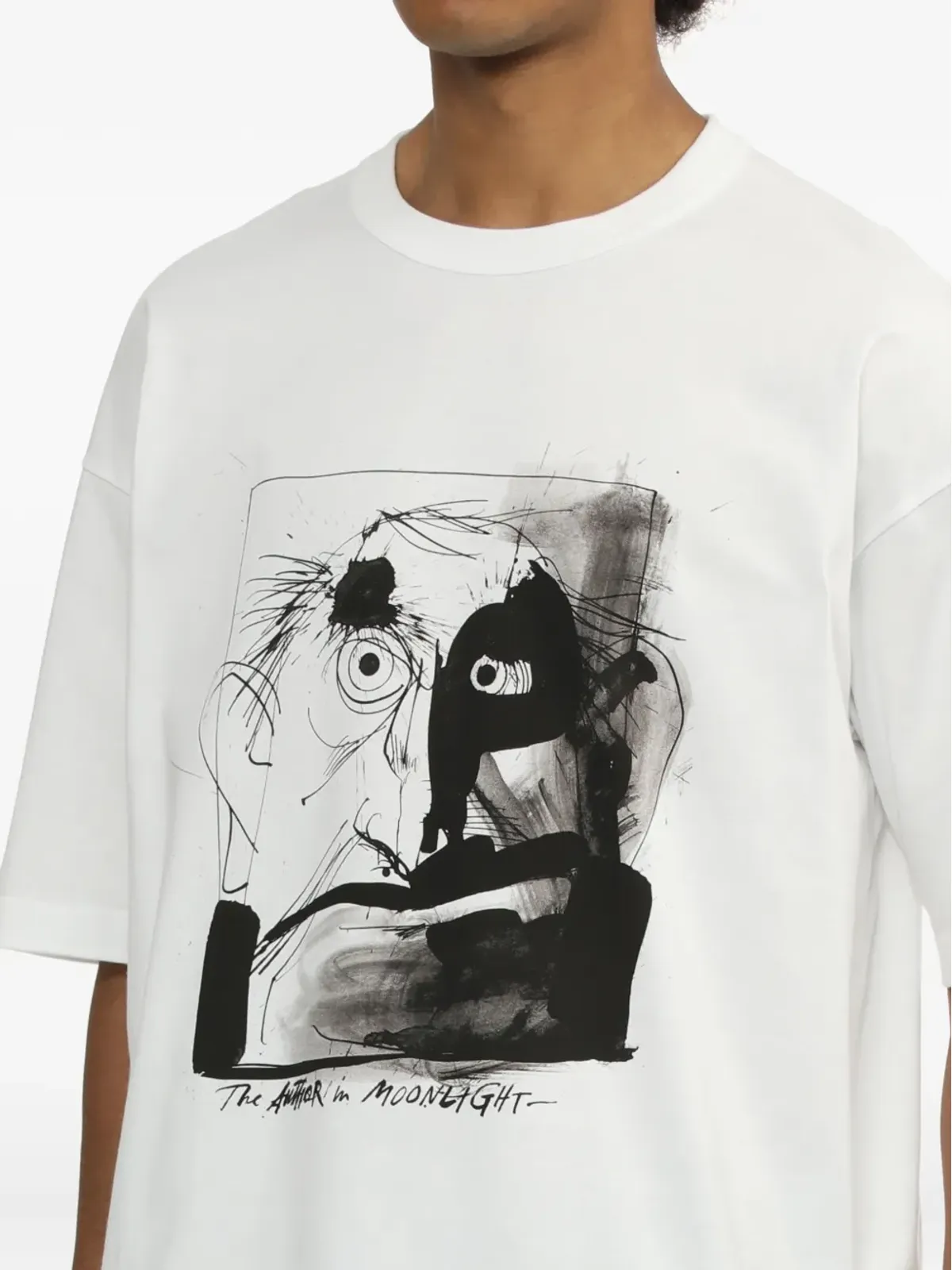 Comme des Garçons Homme グラフィックプリントTシャツ ホワイト - 画像5