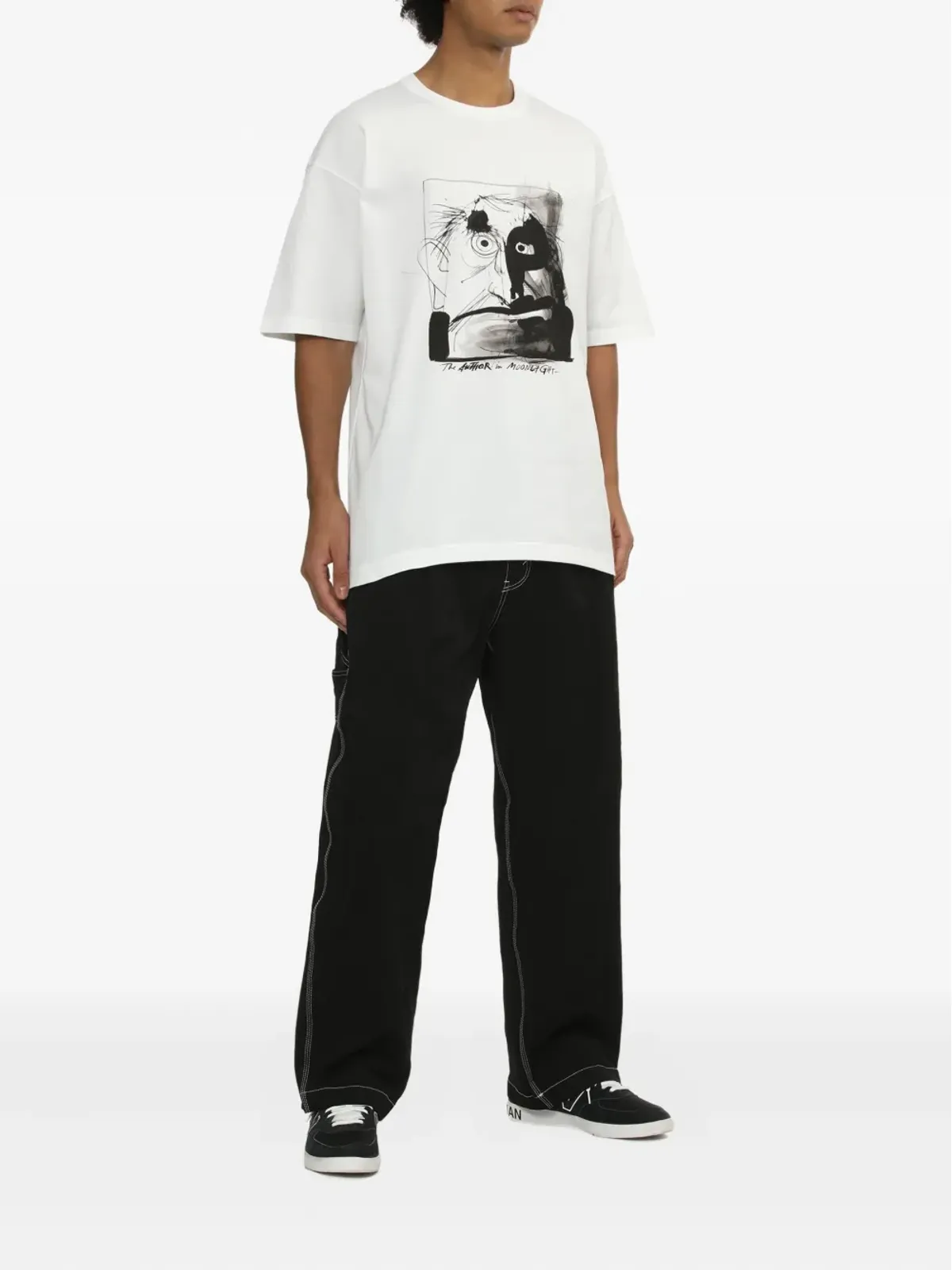 Comme des Garçons Homme グラフィックプリントTシャツ ホワイト - 画像2