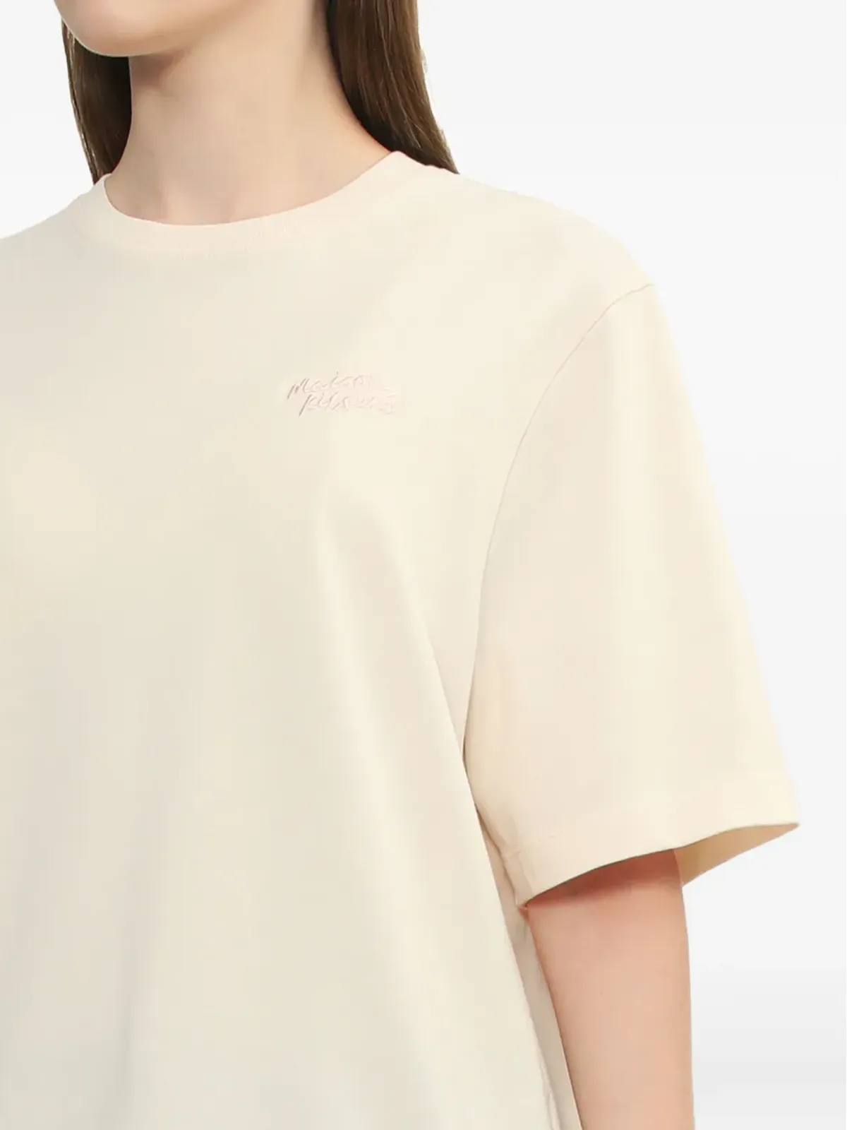 Maison Kitsuné 刺繍入りコットンTシャツ - 画像5
