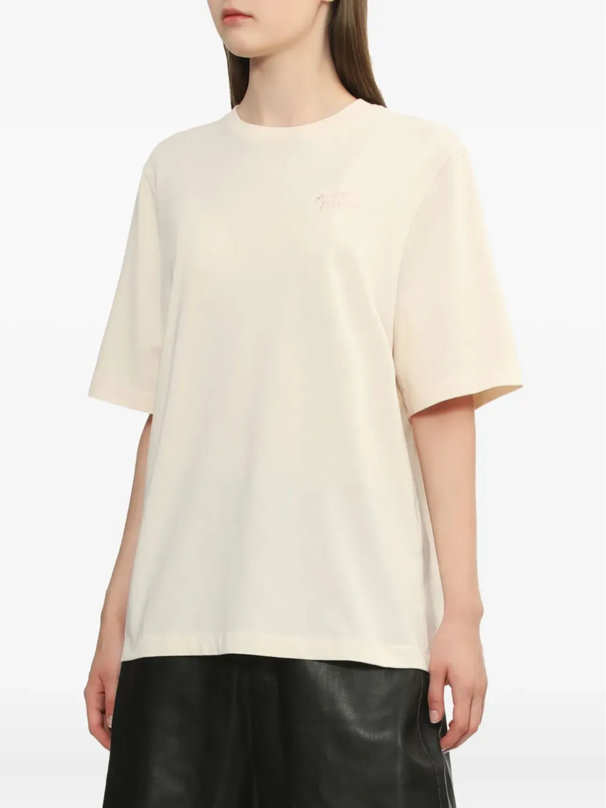 Maison Kitsuné 刺繍入りコットンTシャツ - 画像3