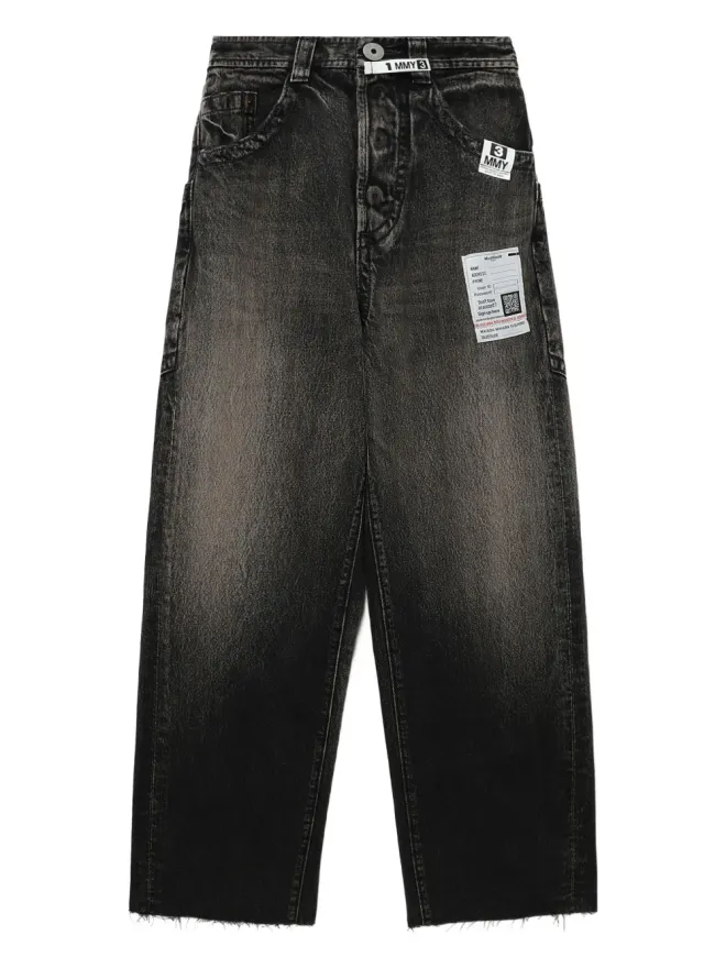 Maison MIHARA YASUHIRO Maison MIHARA YASUHIRO 切りっぱなしのワイドデニムジーンズの商品画像