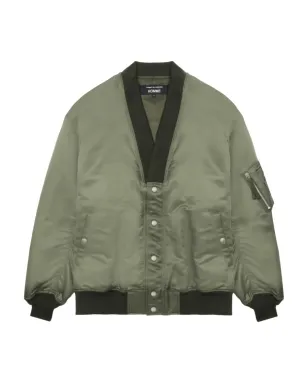 Comme des Garçons Homme Vネック ボンバー ジャケット - サムネイル1