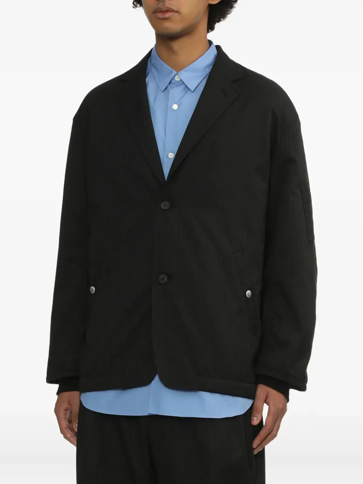 Comme des Garçons Homme ピンストライプ三つボタンジャケット - 画像3
