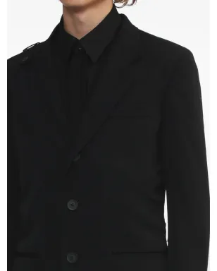 Yohji Yamamoto ノッチドショルダー・ディテール ウールブレザー - サムネイル5