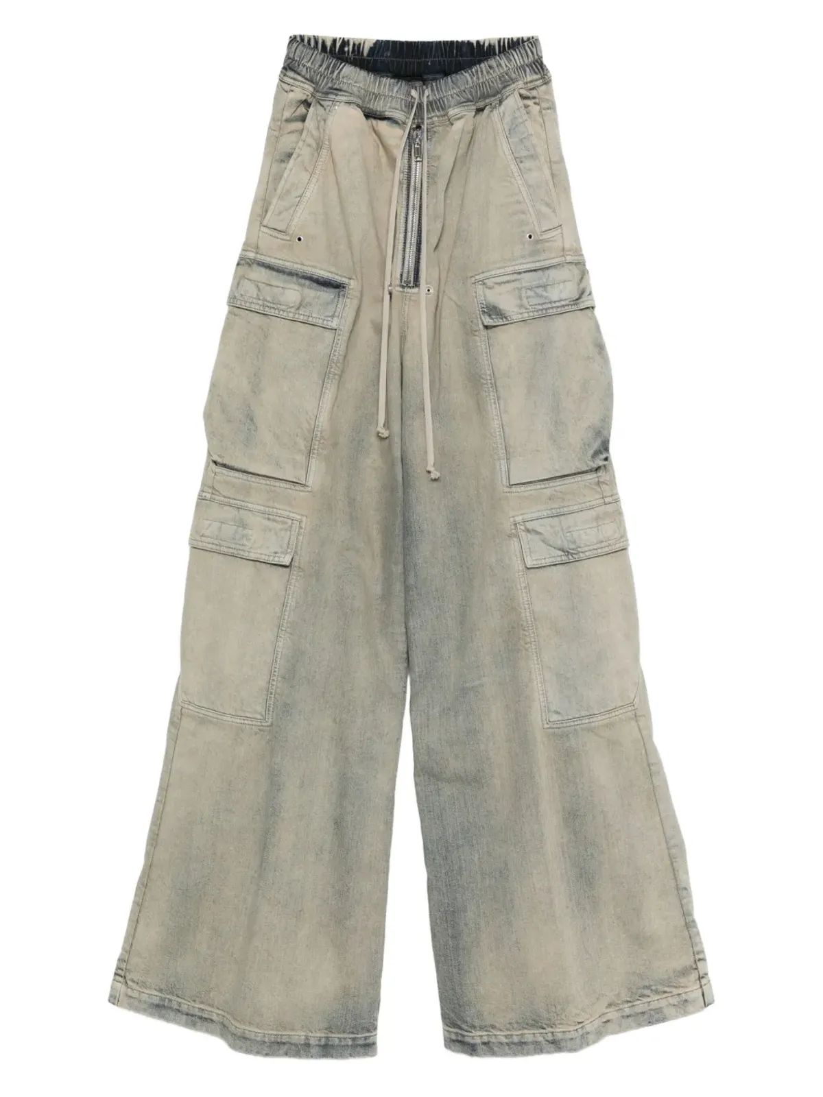 Rick Owens DRKSHDW カーゴポケット付きドローストリングジーンズ - 画像1