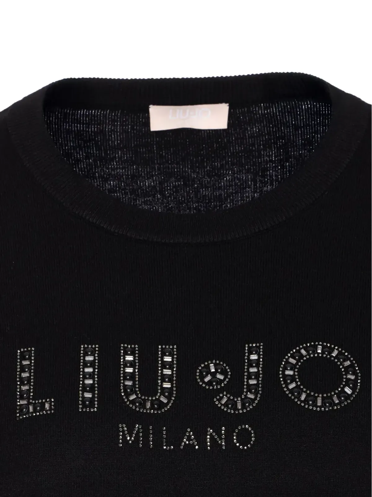 LIU JO エンベリッシュド クルーネック セーター - Black - 画像3