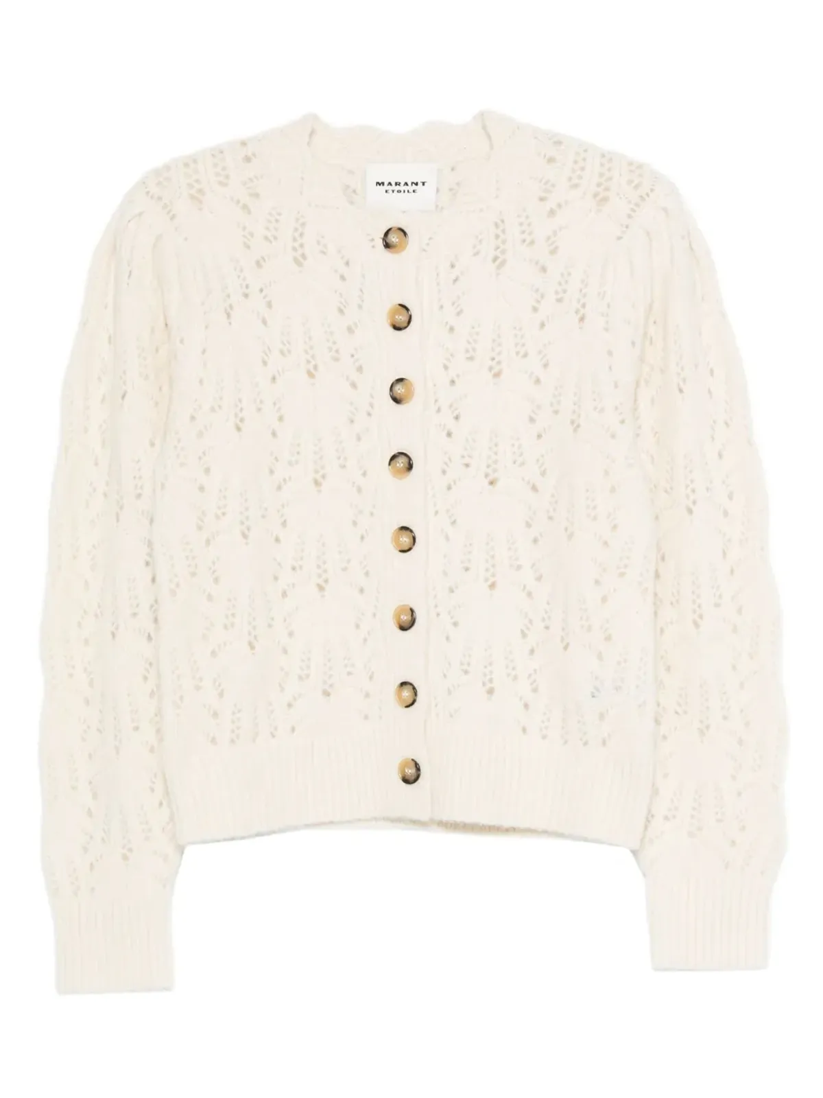 MARANT ÉTOILE ボタンフロントのオープンニットカーディガン - Neutrals - 画像1