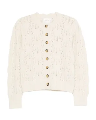 MARANT ÉTOILE ボタンフロントのオープンニットカーディガン - Neutrals - サムネイル1