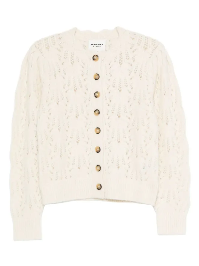 MARANT ÉTOILE MARANT ÉTOILE ボタンフロントのオープンニットカーディガン - Neutralsの商品画像