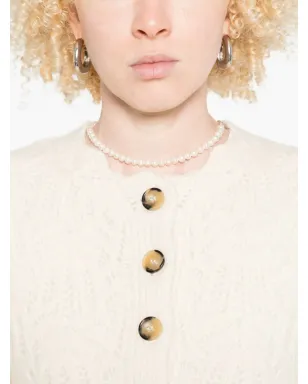 MARANT ÉTOILE ボタンフロントのオープンニットカーディガン - Neutrals - サムネイル5