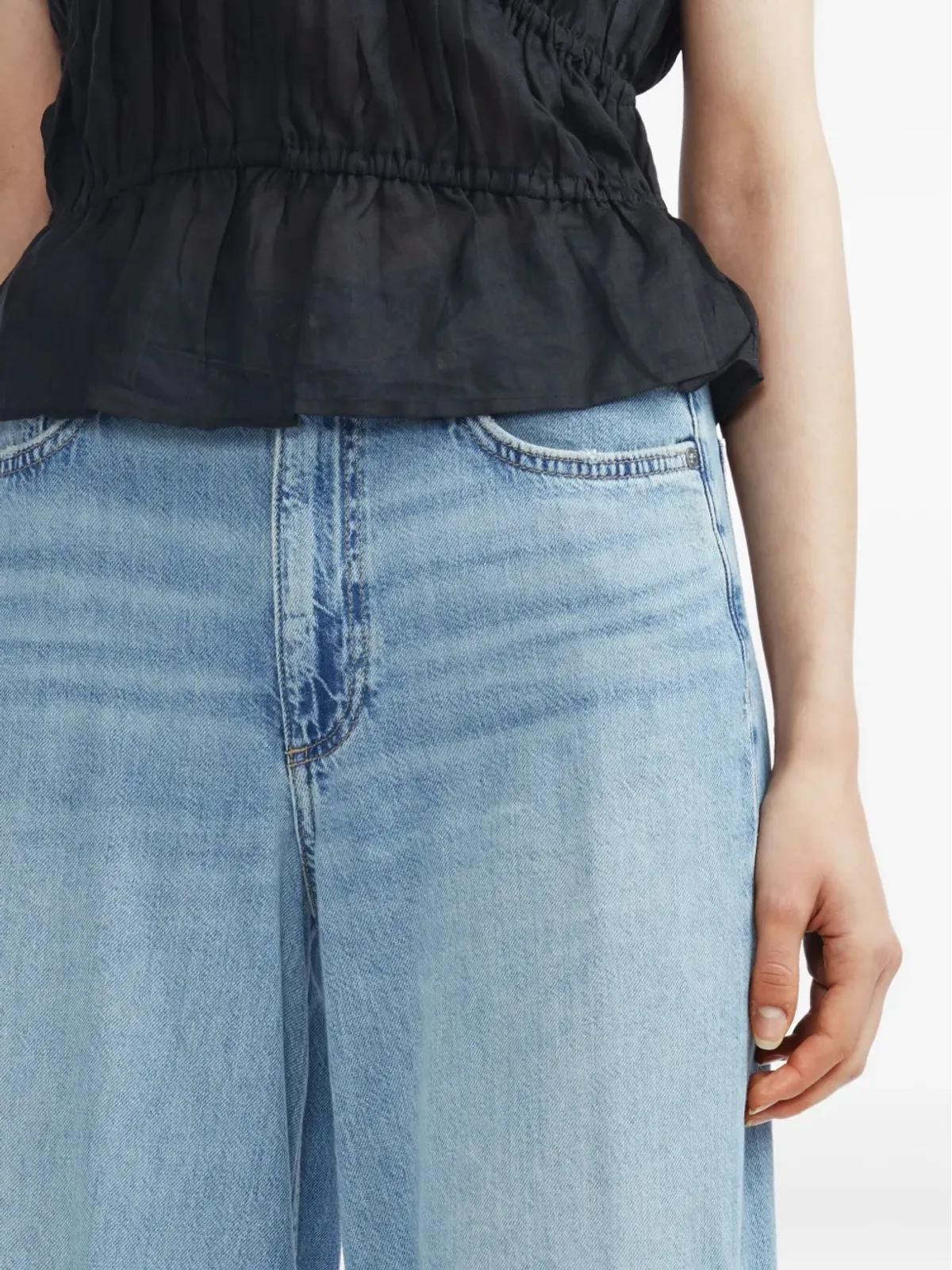 rag & bone ファイブポケット・ワイドレッグジーンズ - 画像5