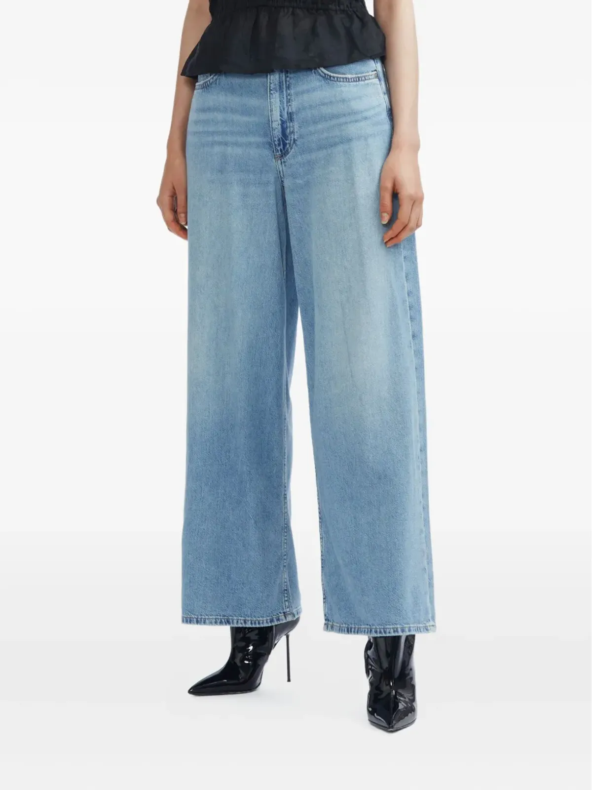 rag & bone ファイブポケット・ワイドレッグジーンズ - 画像3