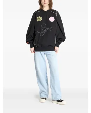 A BATHING APE® マルチパッチ プルオーバー - ブラック - サムネイル2