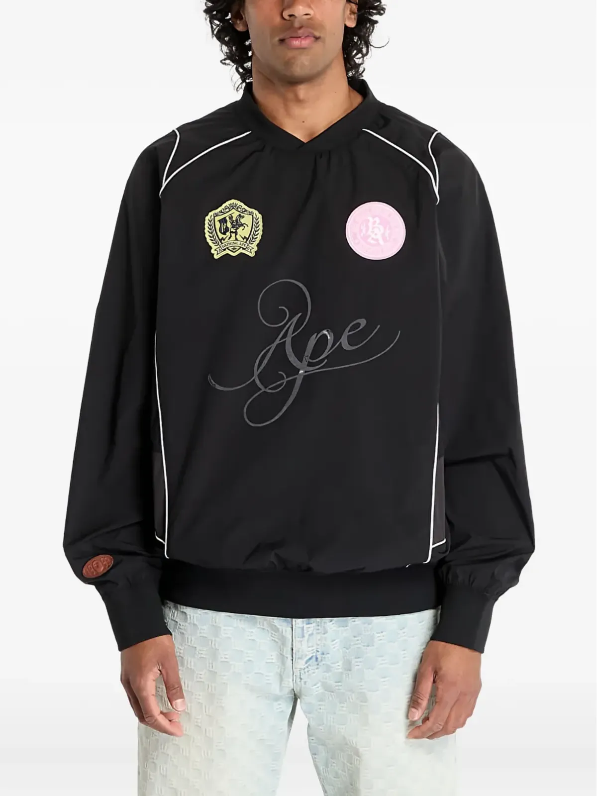 A BATHING APE® マルチパッチ プルオーバー - ブラック - 画像4