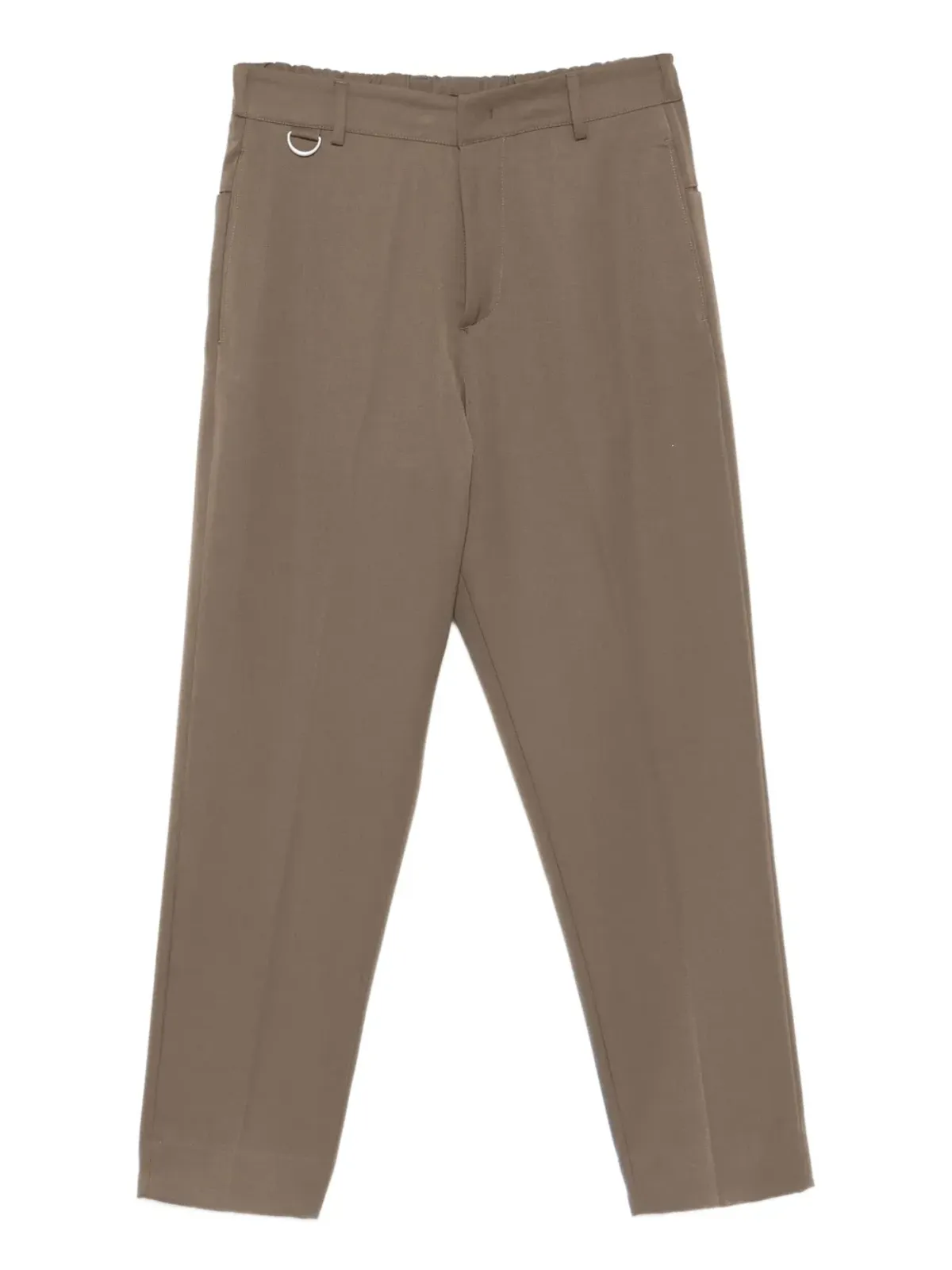 Low Brand エラスティックウエストバンド リングディテール ストレートパンツ - 画像1