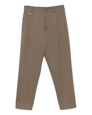 Low Brand エラスティックウエストバンド リングディテール ストレートパンツ - サムネイル1