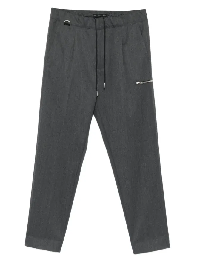 Low Brand Low Brand ドローストリングジップポケットストレートレッグパンツの商品画像