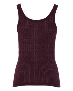 Elisabetta Franchi logo-print sleeveless top - Red - サムネイル2
