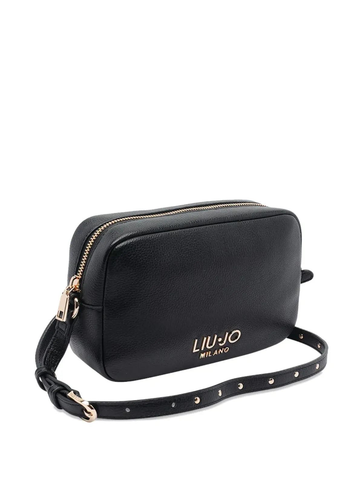 LIU JO スモール ロゴプレート ジップトップ ショルダーバッグ - 画像2