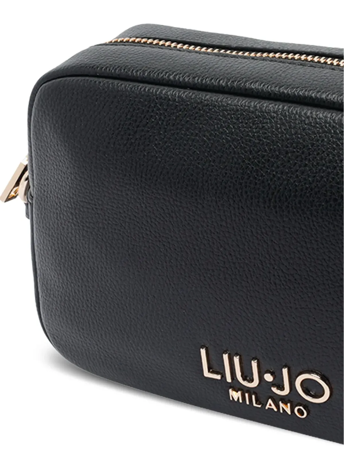 LIU JO スモール ロゴプレート ジップトップ ショルダーバッグ - 画像4