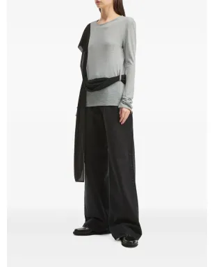 MM6 Maison Margiela ドレープパネル長袖トップス - サムネイル3