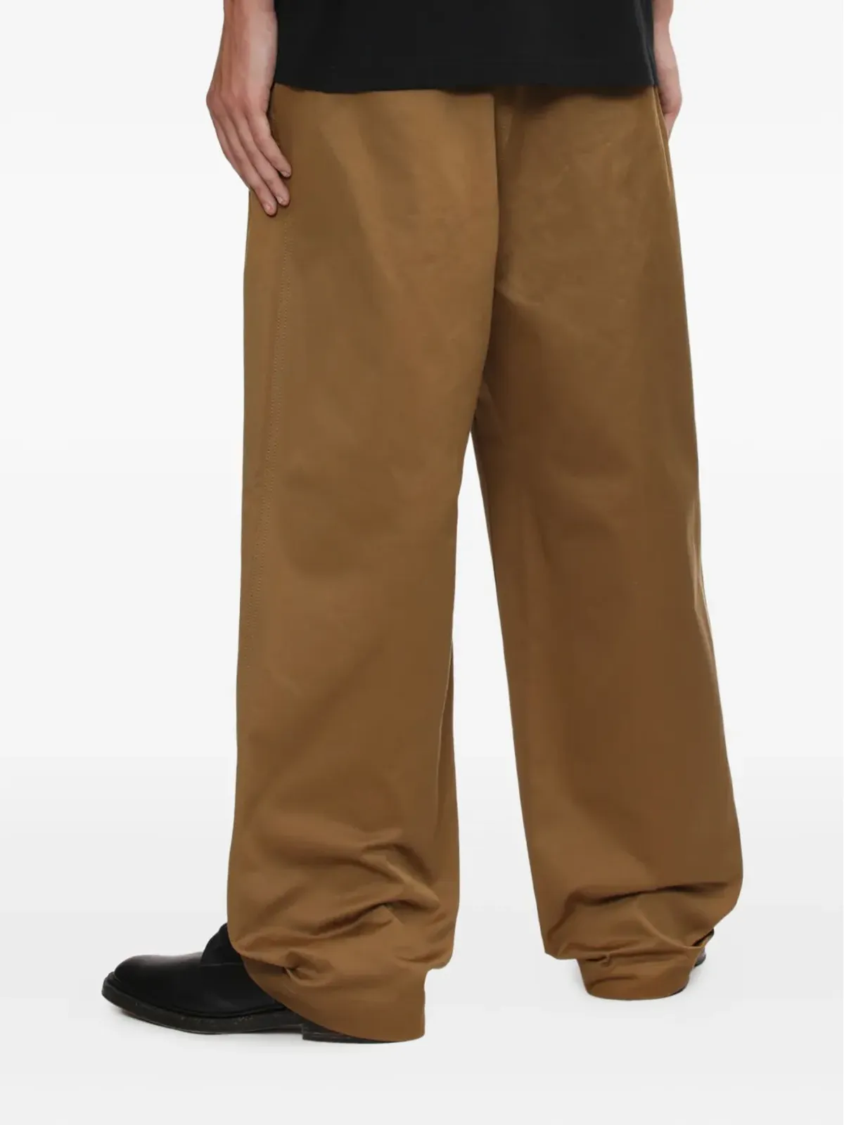 Comme des Garçons Homme ベルトディテール ワイドレッグパンツ - 画像4