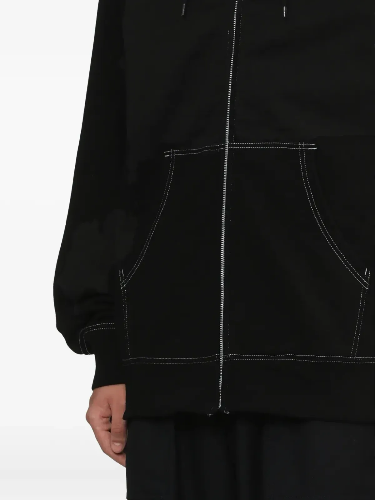 Comme des Garçons Homme コントラストステッチフーディ - 画像5