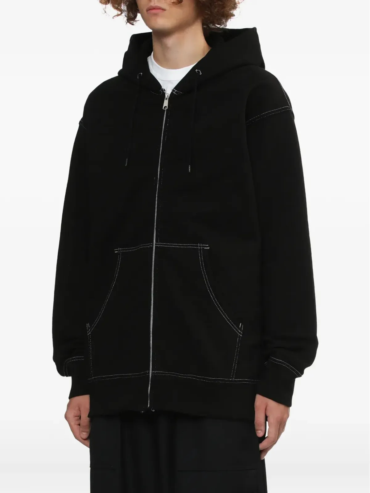 Comme des Garçons Homme コントラストステッチフーディ - 画像3