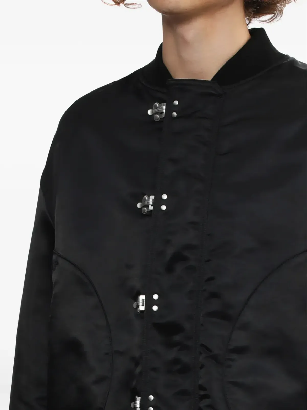 Comme des Garçons Homme サテン仕上げボンバージャケット - 画像5