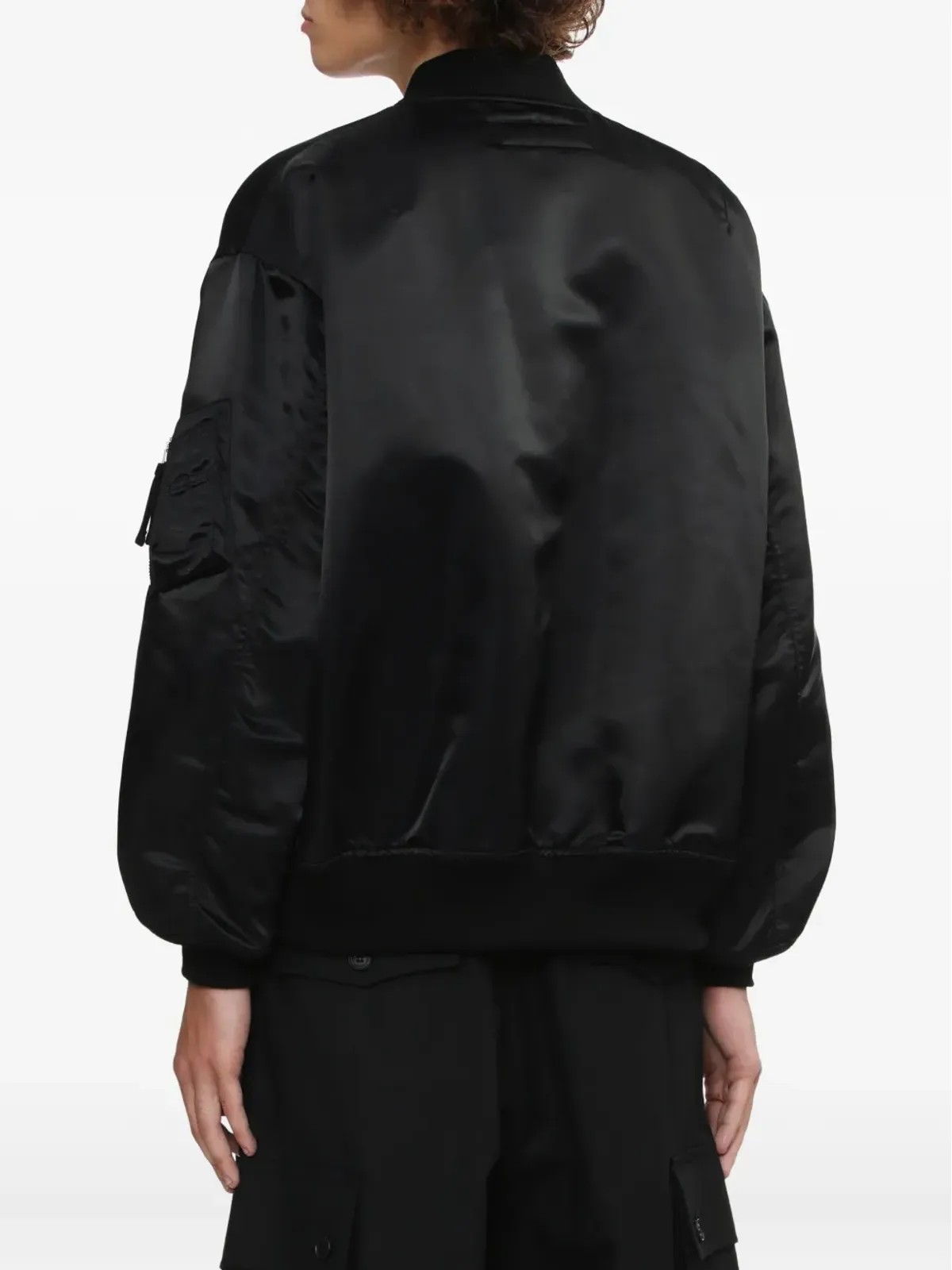 Comme des Garçons Homme サテン仕上げボンバージャケット - 画像4