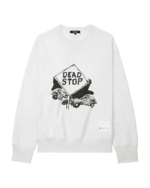 Comme des Garçons Homme デッドストップ グラフィック スウェットシャツ ホワイト - サムネイル1