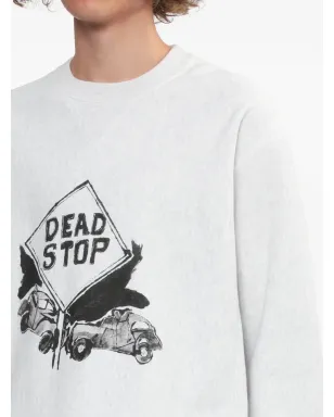 Comme des Garçons Homme デッドストップ グラフィック スウェットシャツ ホワイト - サムネイル5